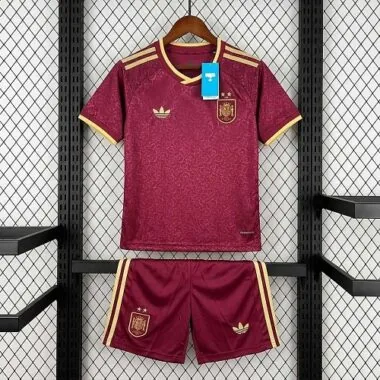 Spain 2026 Winners Burgundy Third Kids Kit