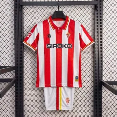 Sporting Gijon 2026/27 Home Kids Kit