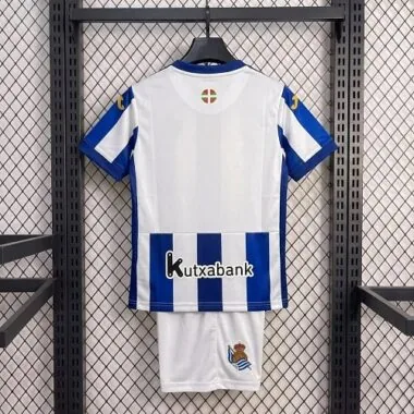 Real Sociedad 2026/27 Blue White Black Collar Home Kids Kit