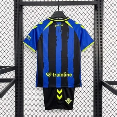 Real Betis 2026/27 Navy Blue Yellow Striped Third Kids Kit