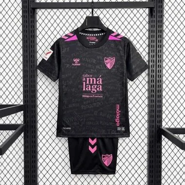 Malaga CF 2026/27 Black Pink Pattern Third Kids Kit - product image