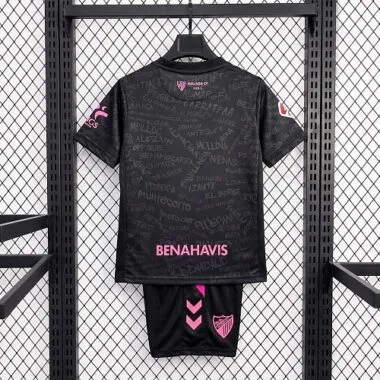Malaga CF 2026/27 Black Pink Pattern Third Kids Kit