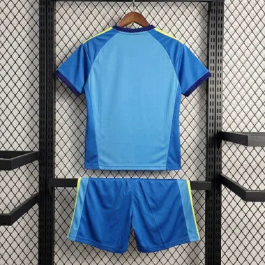 Leeds United 2026/27 Blue Goalkeeper Kids Kit