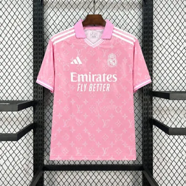 Real Madrid 2026/27 Pink Louis Vuitton Monogram Special Edition Jersey