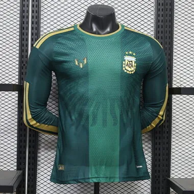 Argentina 2026 Green Special Edition Long Sleeve Player Version Jersey