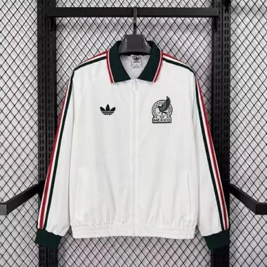 Mexico 2026 White Retro Windbreaker