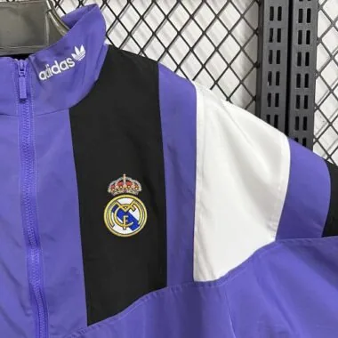 Real Madrid 2026/27 Purple Black EQT Casual Windbreaker