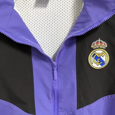 Real Madrid 2026/27 Purple Black EQT Casual Windbreaker