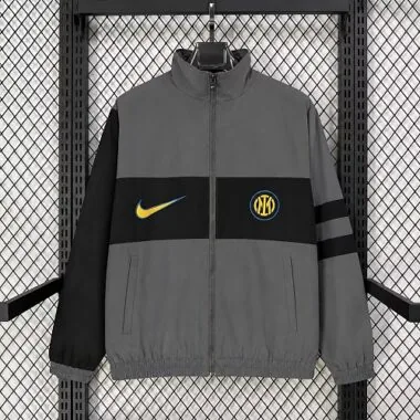 Inter Milan 2026/27 Gray Black Windbreaker