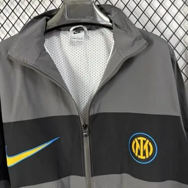 Inter Milan 2026/27 Gray Black Windbreaker