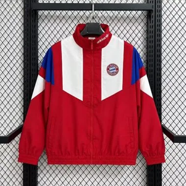 Bayern Munich 2026/27 Red White Blue Windbreaker