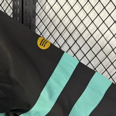 Barcelona 2026/27 Black Turquoise Retro Windbreaker