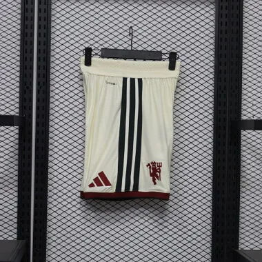 Manchester United 2026/27 White Third Player Version Shorts