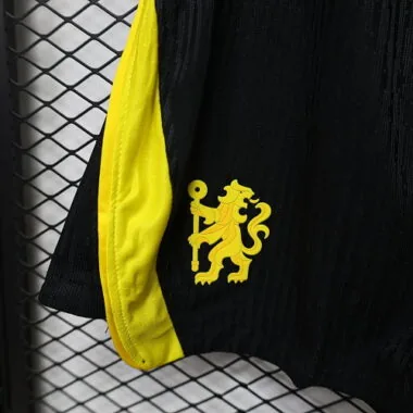 Chelsea 2026/27 Black Yellow Away Player Version Shorts