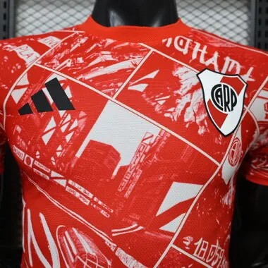 River Plate 2026/27 Red Graffiti Special Edition Player Version Jersey
