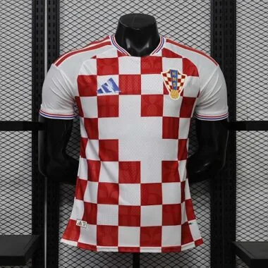 Croatia 2027 Red White Home Player Version Jersey