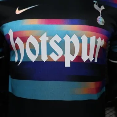 Tottenham Hotspur 2026/27 Black Blue Multicolor Stripe Special Edition Player Version Jersey