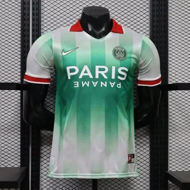 Paris Saint-Germain 2026/27 White Green Gradient Special Edition Player Version Jersey