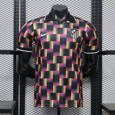 Atletico Madrid 2026/27 Black Pink Gold Geometric Special Edition Player Version Jersey