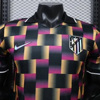 Atletico Madrid 2026/27 Black Pink Gold Geometric Special Edition Player Version Jersey