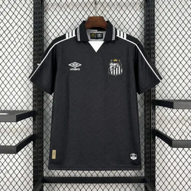 Santos 2026/27 Black Tonal Polo Collar Special Edition Jersey