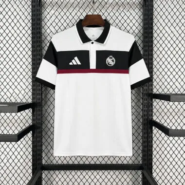Real Madrid 2026/27 White Black Special Edition Polo Shirt