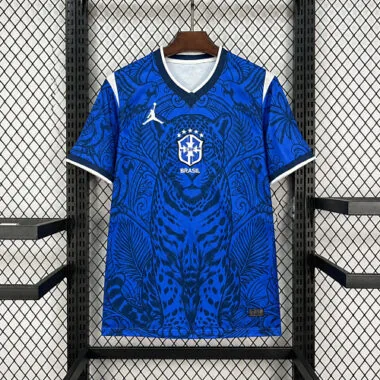 Brazil 2026 Blue Tiger Pattern Special Edition Jersey