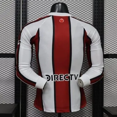 River Plate 2026/27 White Red Away Long Sleeve Player Version Jersey